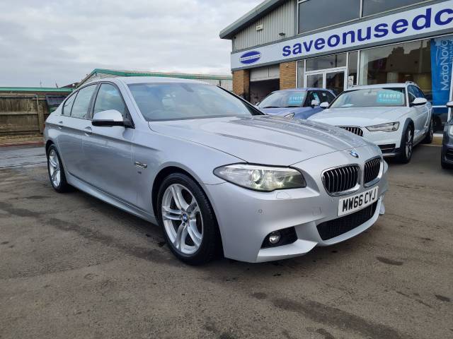 BMW 5 Series 2.0 520d [190] M Sport 4dr Step Auto Saloon Diesel Silver